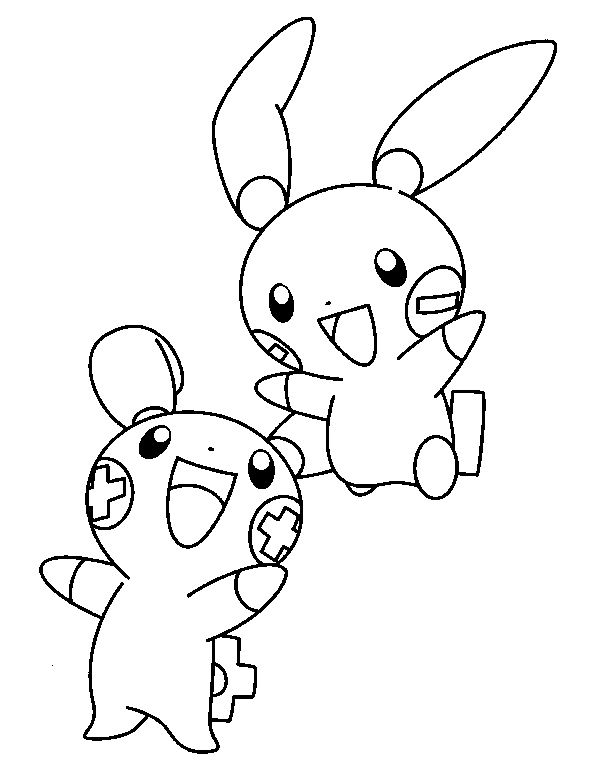 coloriage Pokemon mini pikachu